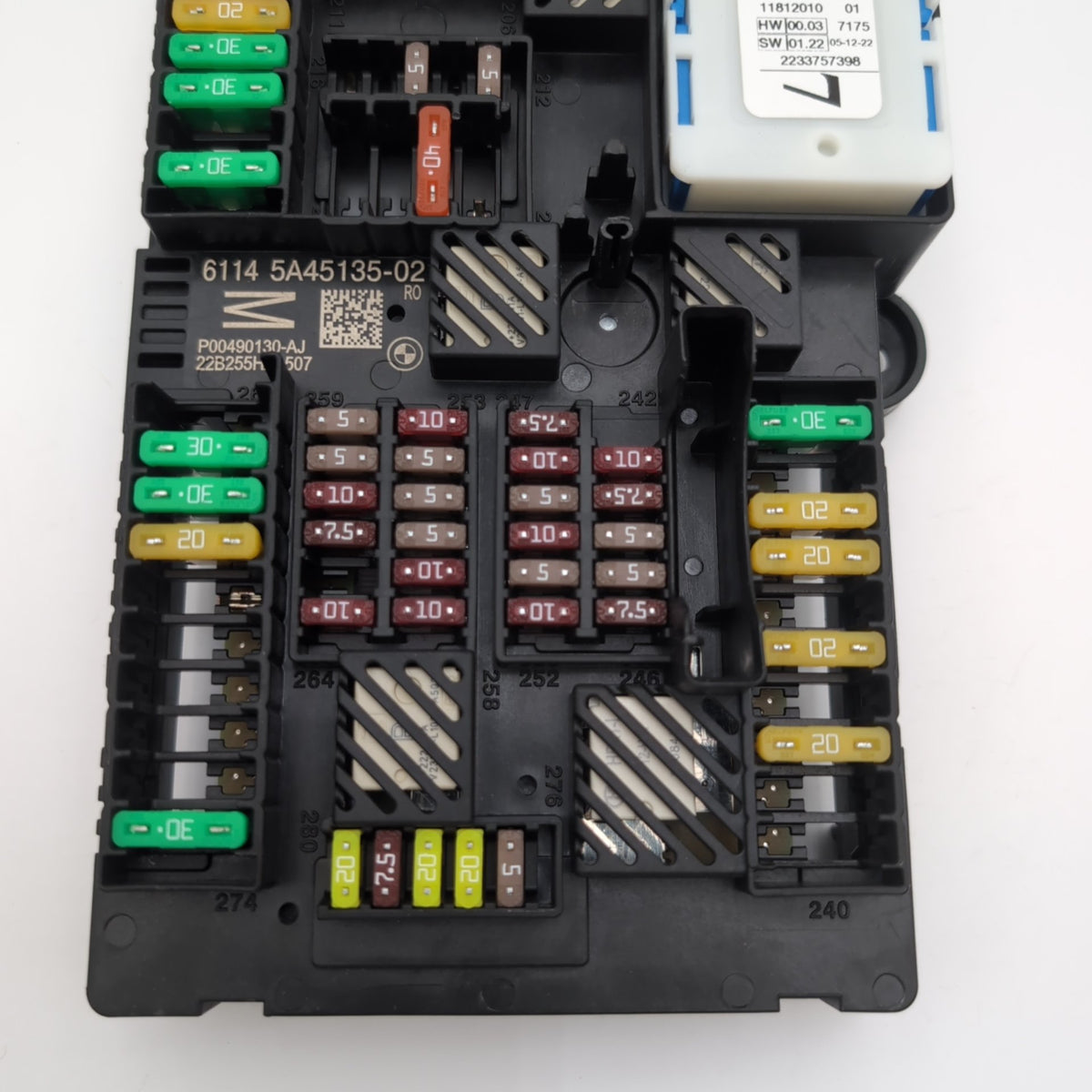 2022 2023 2024 BMW iX I20 Rear Power Distribution Fuse Box 5A45135