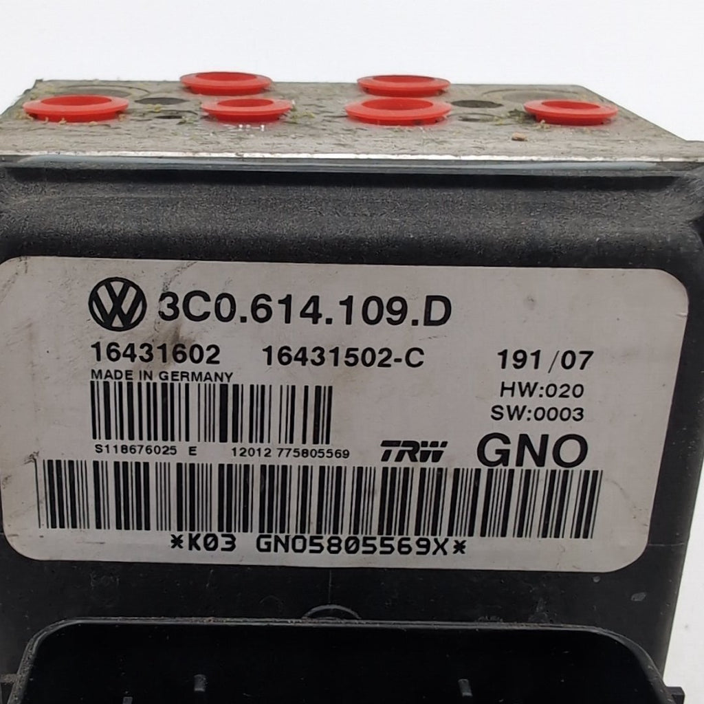 2006 2007 2008 Volkswagen Passat 3.6L ABS Anti Lock Brake Pump 3C0614109D