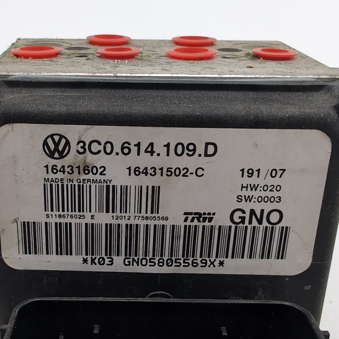 2006 2007 2008 Volkswagen Passat 3.6L ABS Anti Lock Brake Pump 3C0614109D