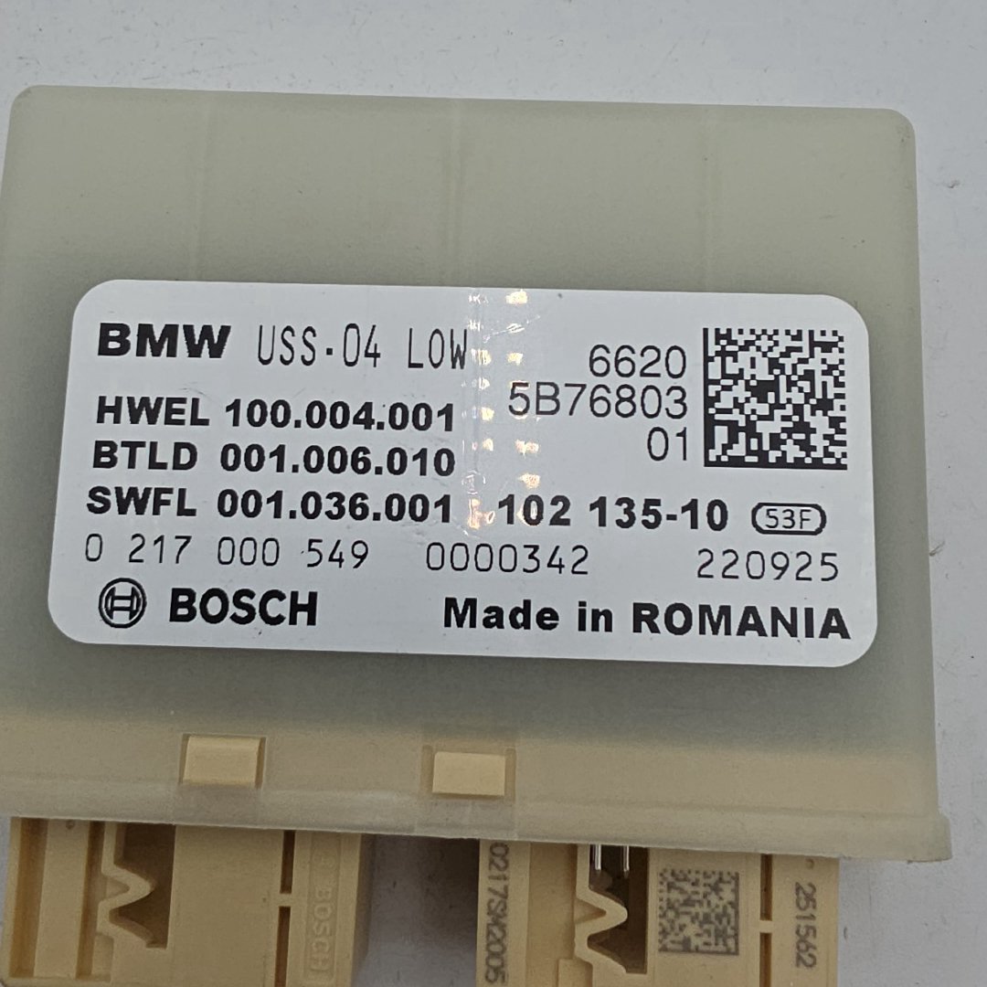 2021 - 2026 BMW 330i G20 USS Ultra Sonic Sensor Parking Assist Module 5B76803