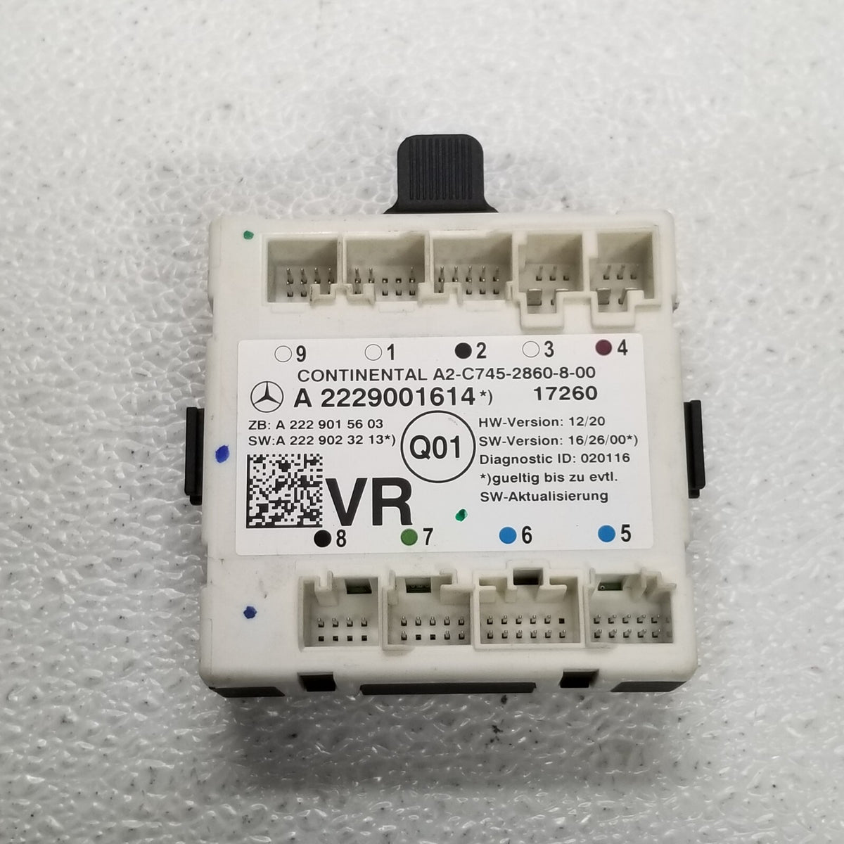 2015- 2021 MERCEDES C300 W205 FRONT RIGHT DOOR CONTROL MODULE OEM A2229001614
