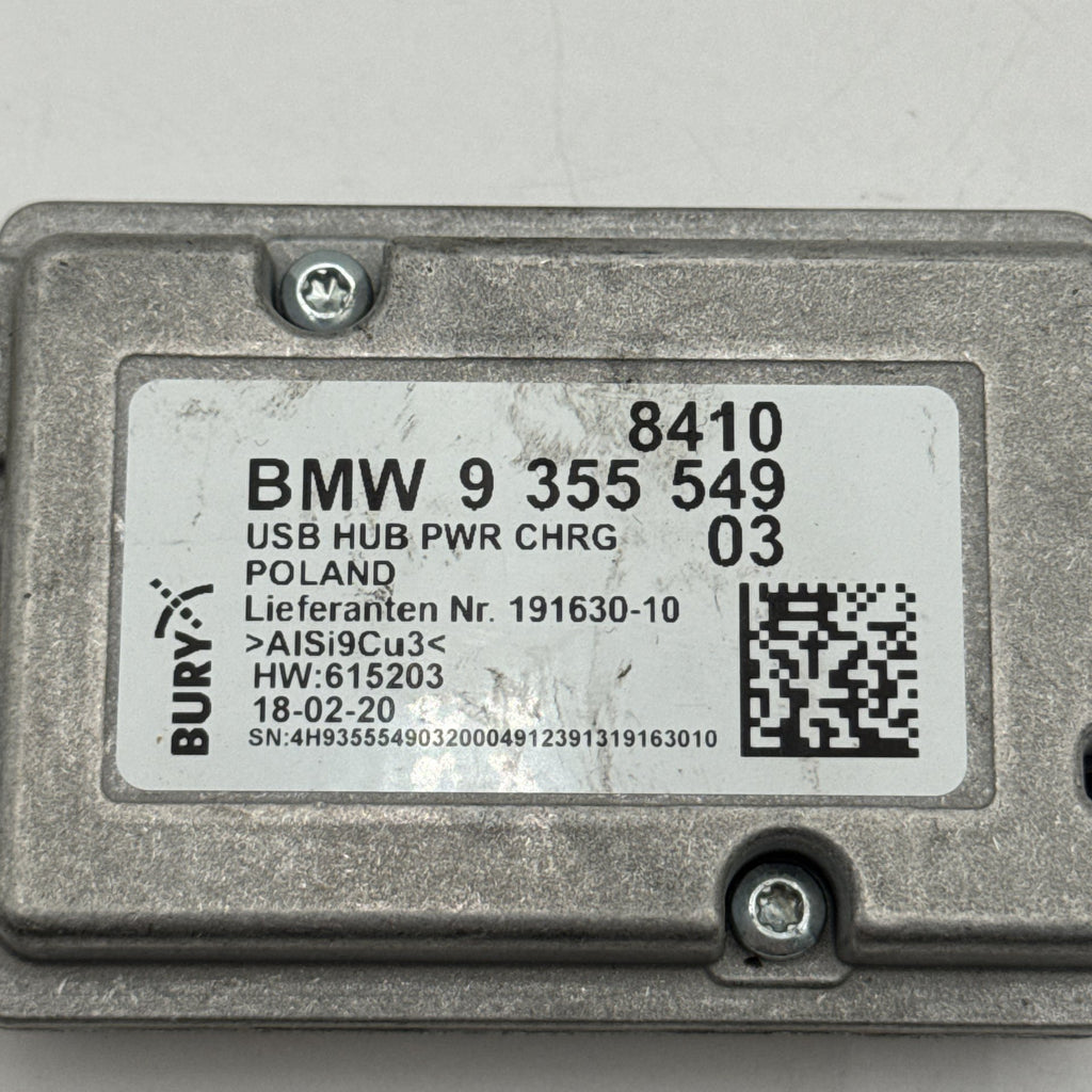 2016 - 2021 BMW 330i 740i 750i 530i 540i USB Hub Power Charger Module 9355549