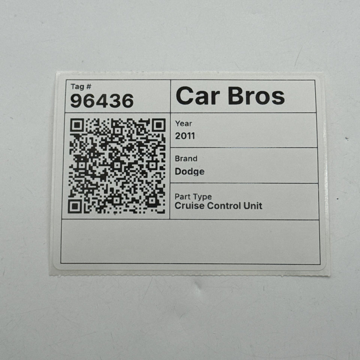2011 2012 2013 Dodge Durango Cruise Distance Radar Sensor 56038911AH