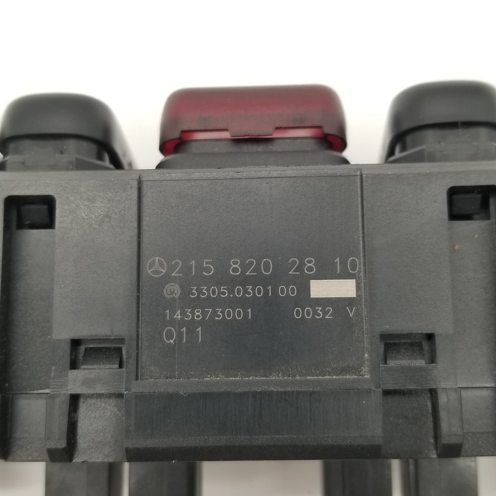 2000 2001 2002 Mercedes W215 CL500 Front Center Dash Hazard Light Switch Panel