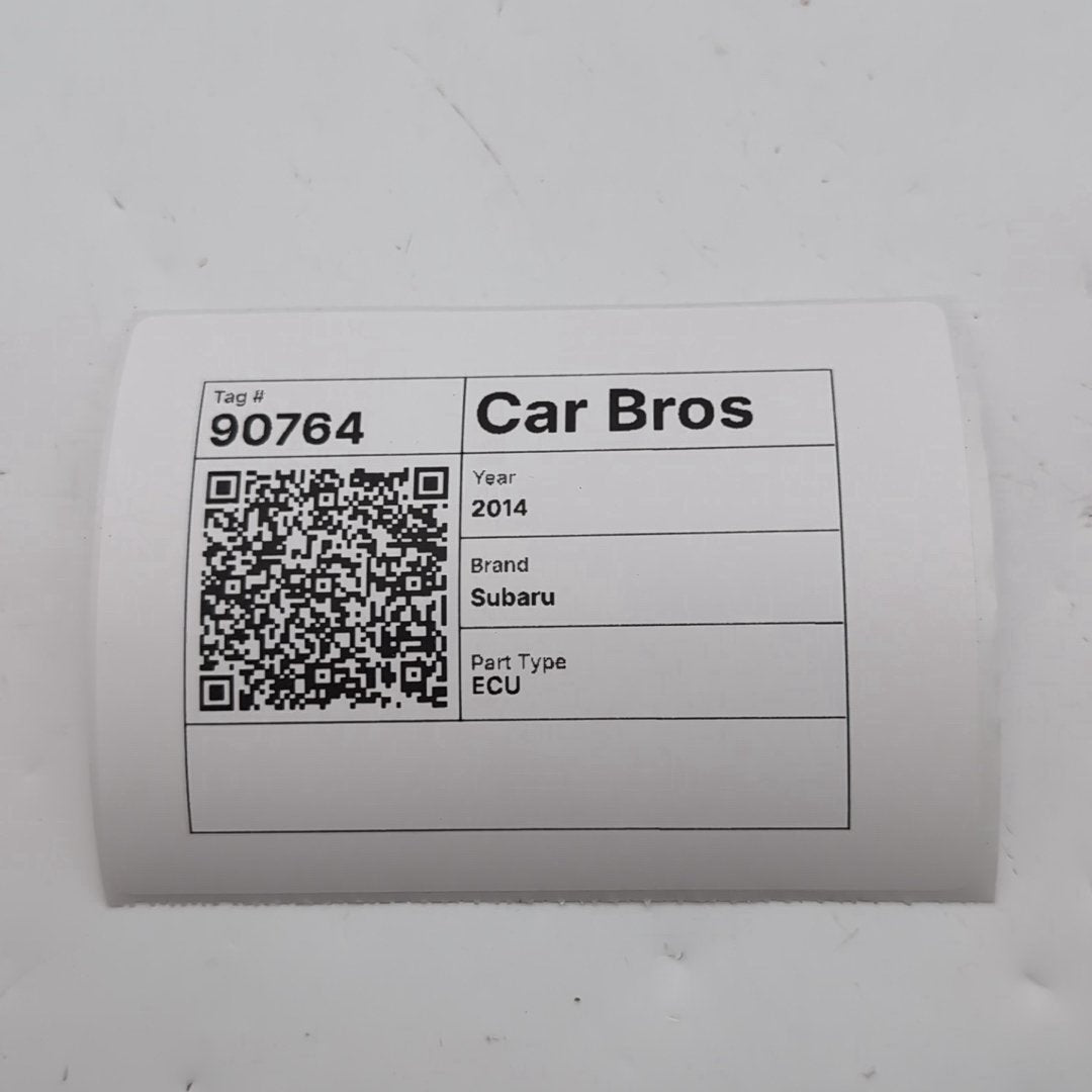 2014 Subaru Impreza 2.0L Engine Computer Control Module 22765AG030