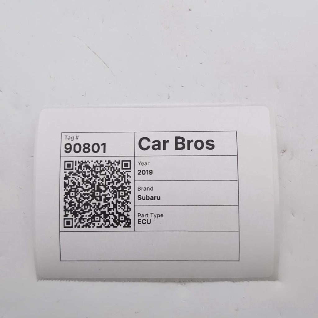 2019 2020 Subaru XV Crosstrek 2.0L Engine Computer Control Module 22765AM820
