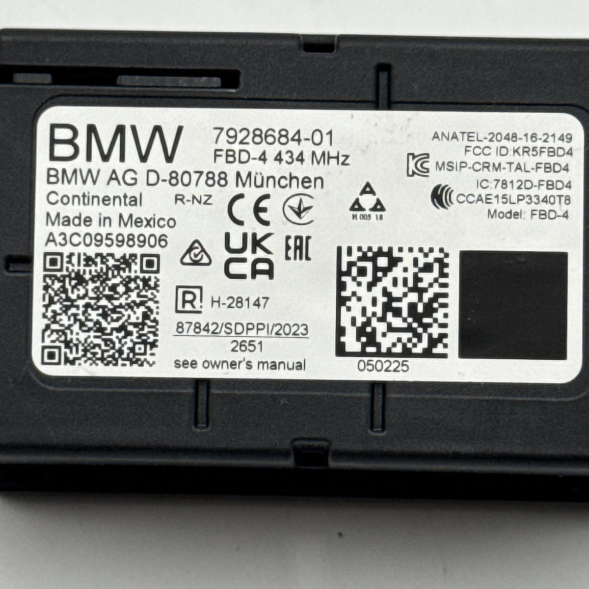 2024 - 2026 BMW G20 G22 G26 G60 X3 X5 X6 X7 Radio Remote Receiver Control Module