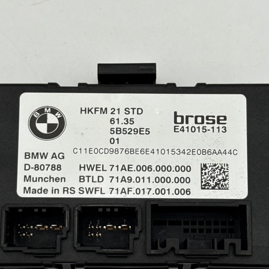 2024 - 2026 BMW G60 XM X6 X3 X1 X2 Trunk Lid Deck Lid Control Module 5B529E5