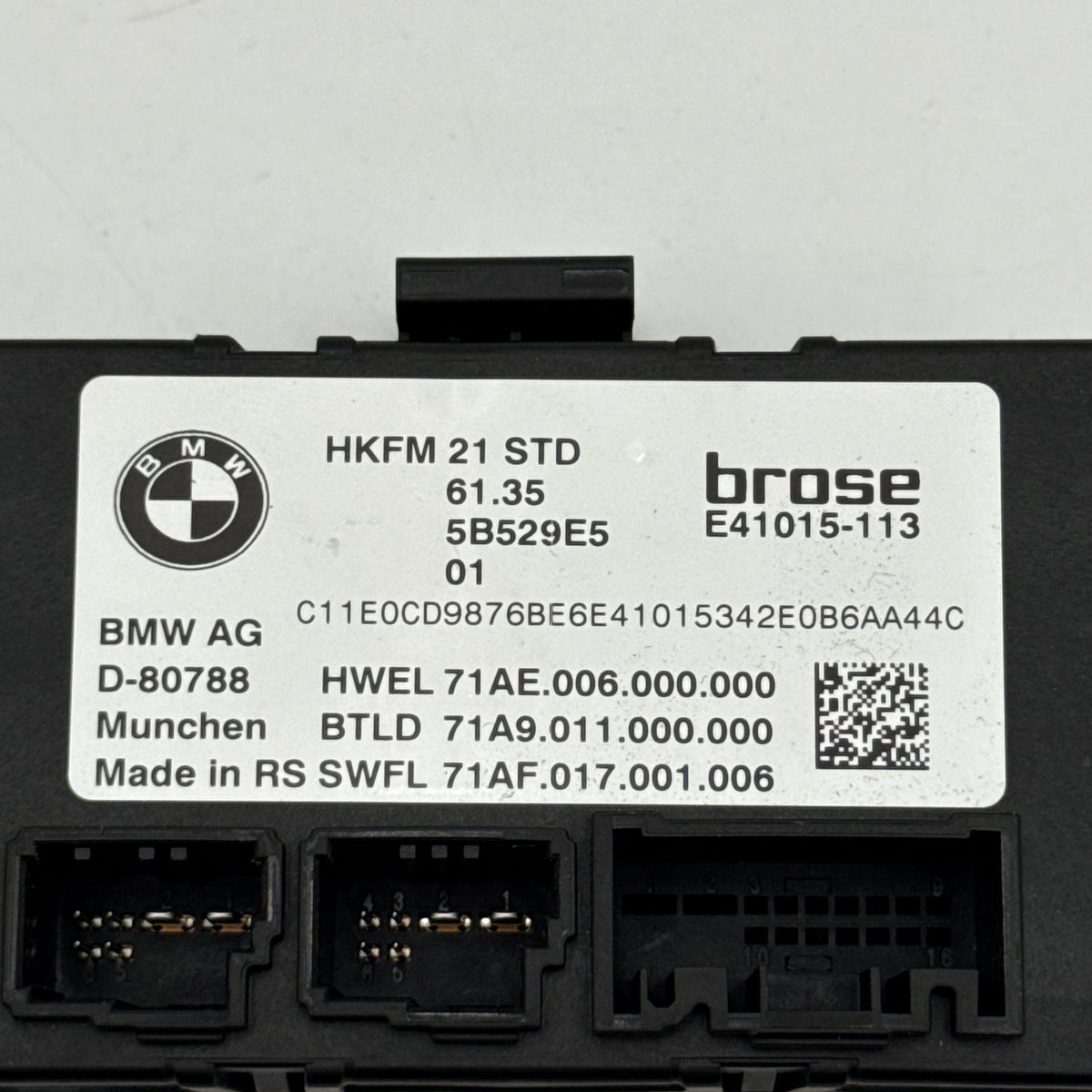 2024 - 2026 BMW G60 XM X6 X3 X1 X2 Trunk Lid Deck Lid Control Module 5B529E5