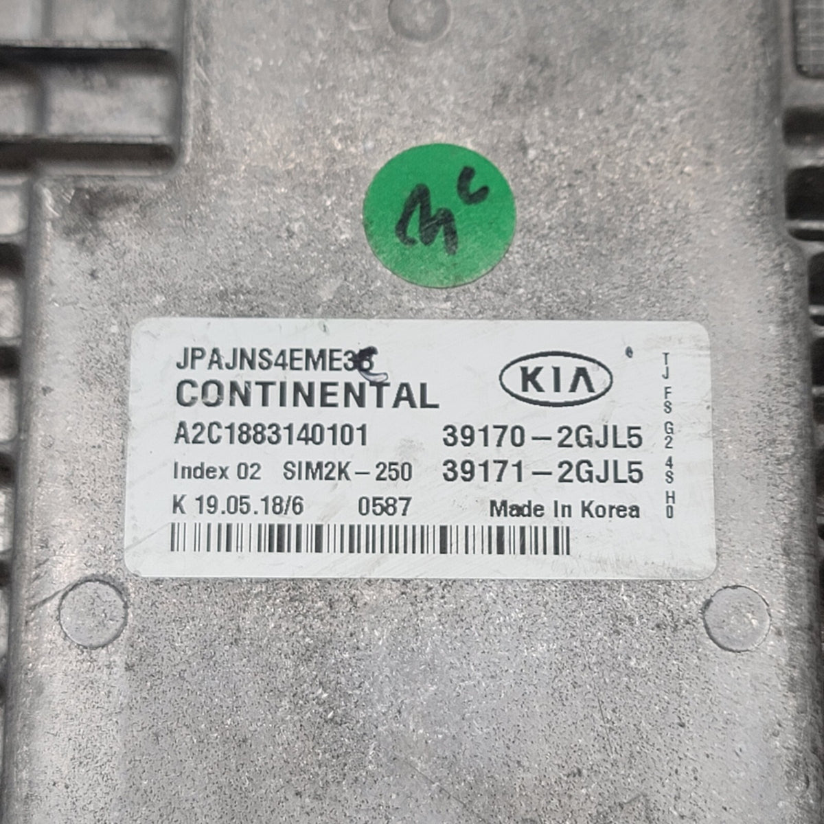 2019 2020 KIA OPTIMA Engine ECM Control Module 39170-2GJL5