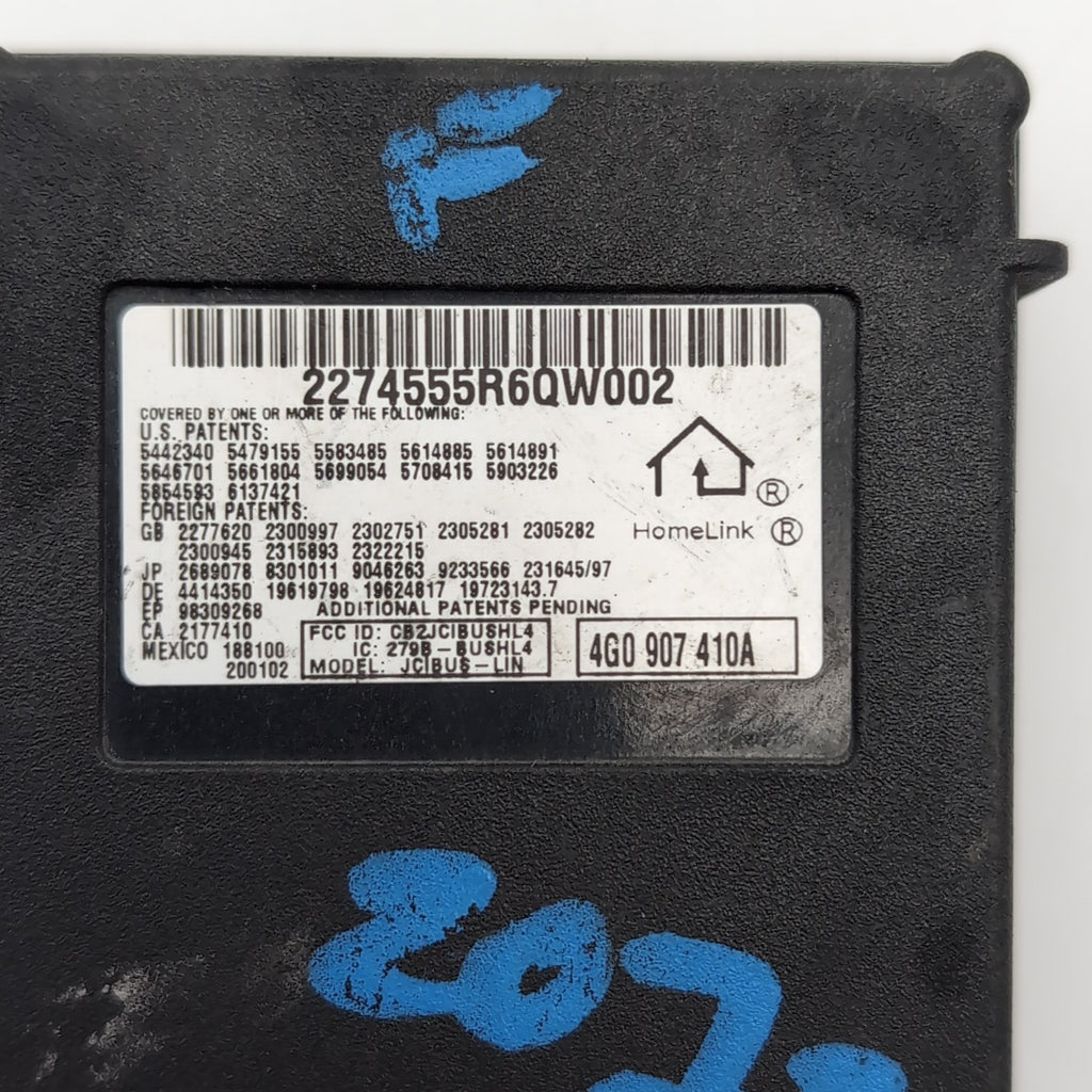 2006- 2016 Audi Volkswagen Porsche Homelink Garage Opener Transmitter Module
