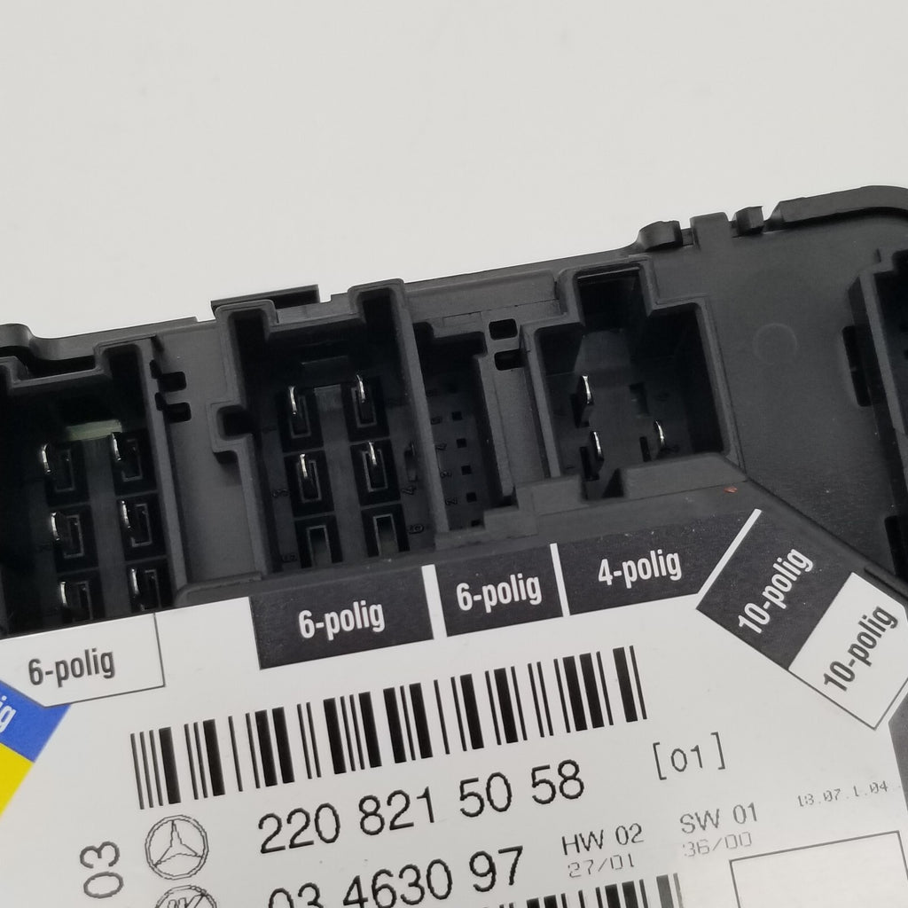 2000-2006 Mercedes W220 S500 S430 Rear Right Seat Control Module 2208215058 Oem