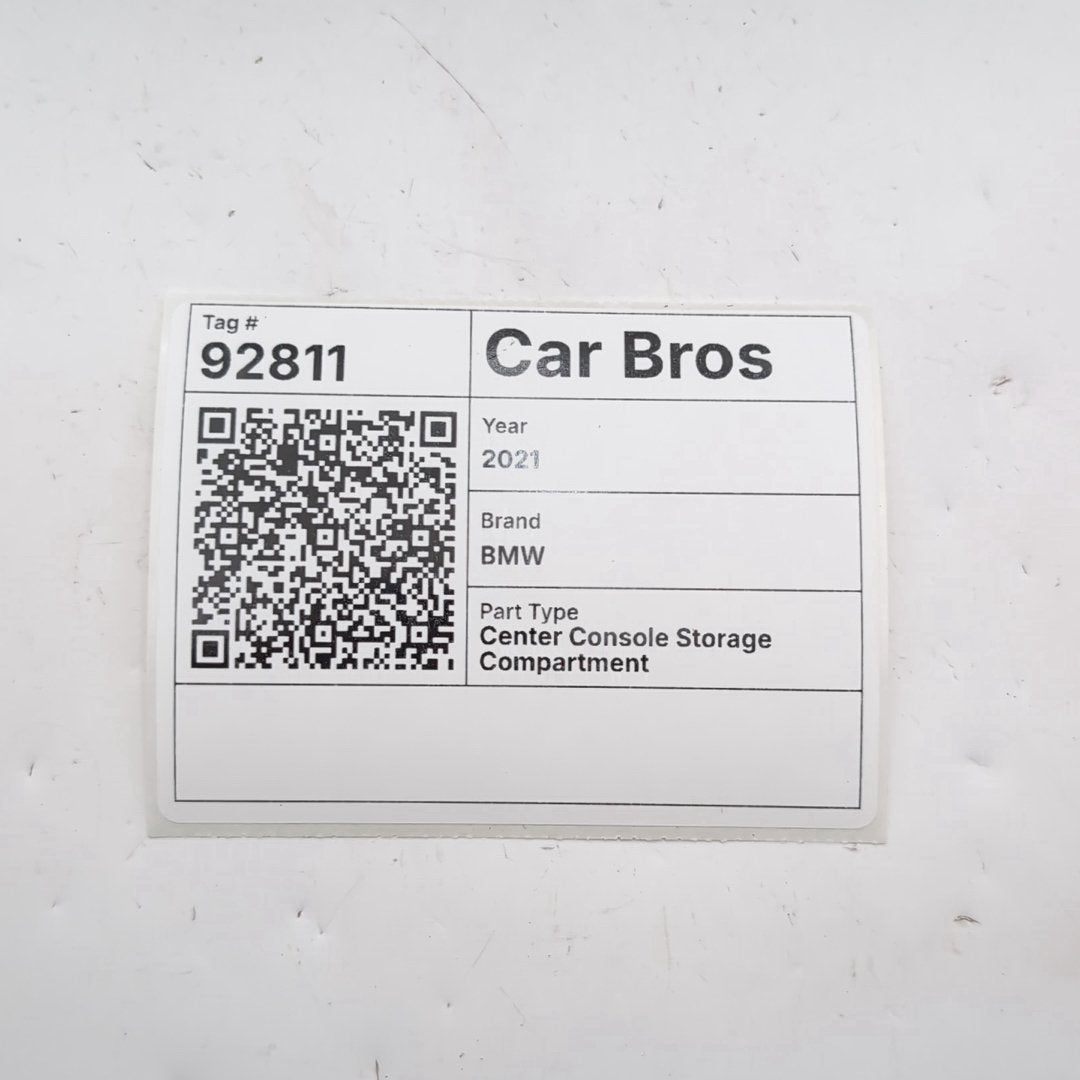 2019 - 2024 BMW X5 X7 Center Console Storage Compartment Fineline Stripe Brown