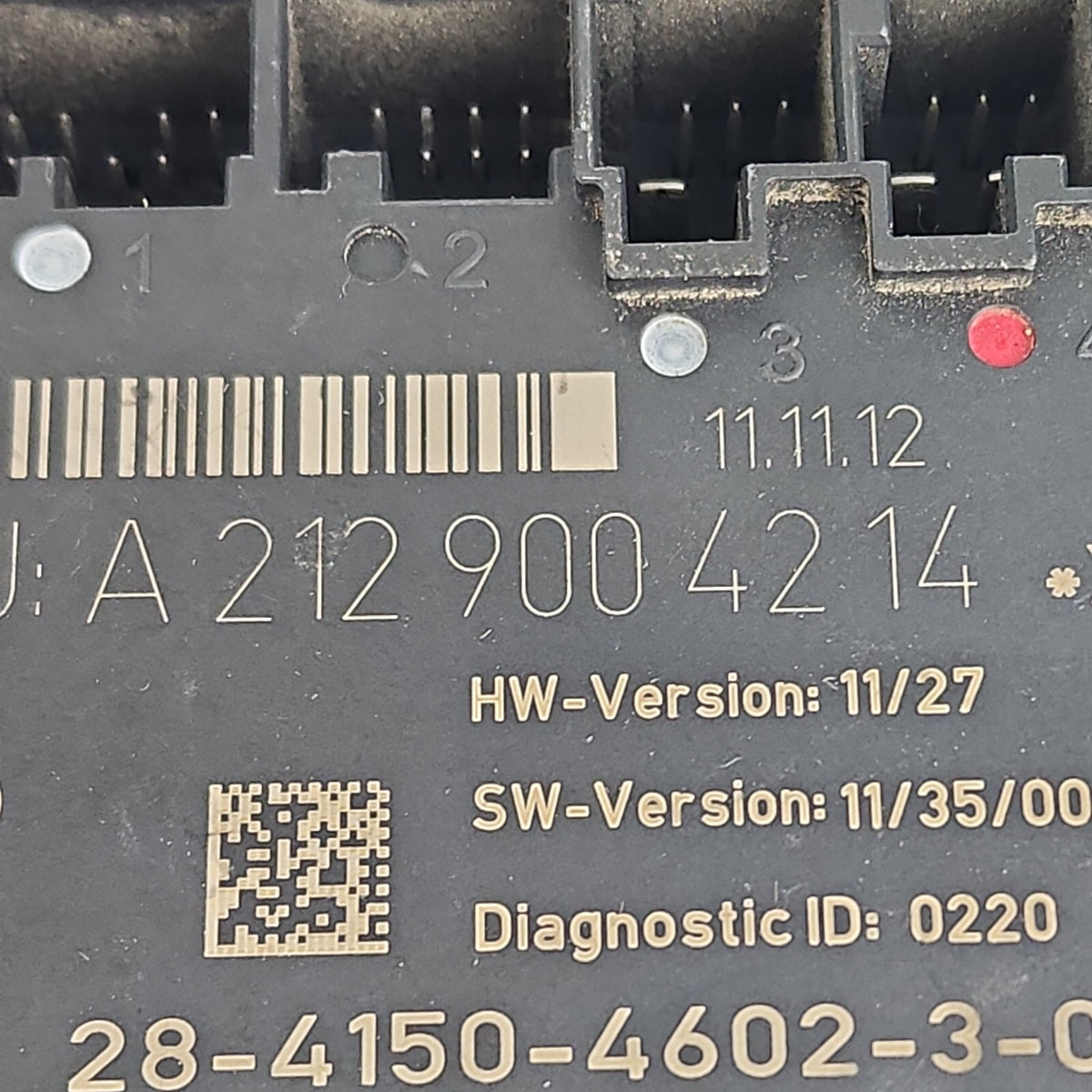 08-18 Mercedes W204 C250 E400 C300 Front Right Side Door Control Module