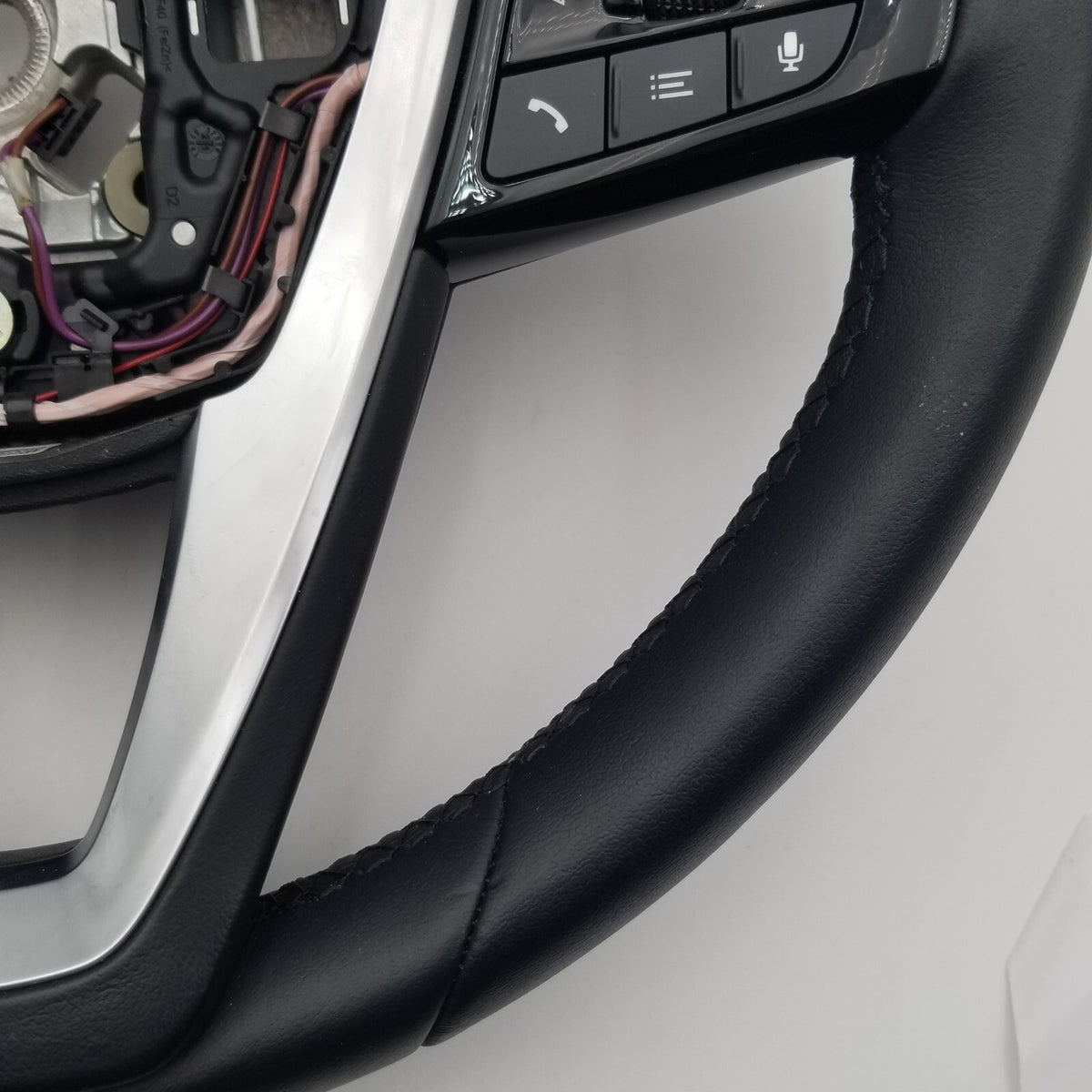2021 2022 2023 BMW 540I STEERING WHEEL LIM GLOSS LEATHER BLACK
