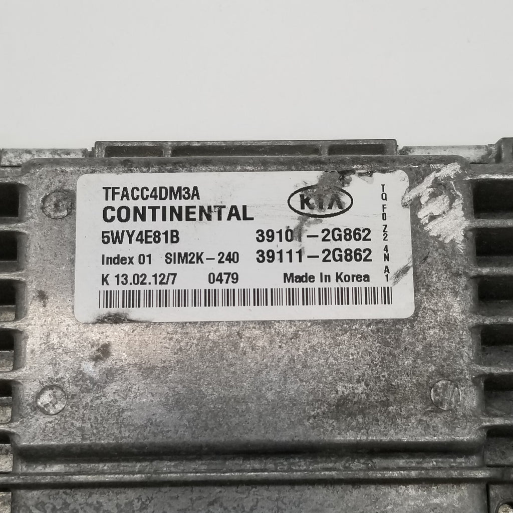 2011 2012 2013 Kia Optima LX 2.4L Engine Computer Control Module 39101-2G862