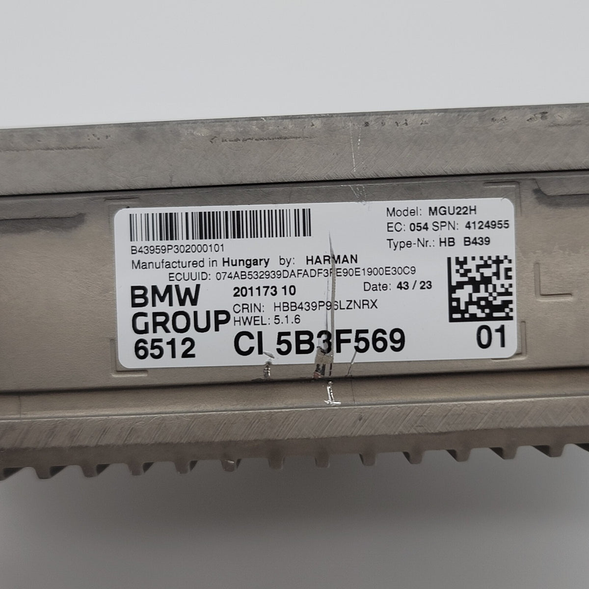 2024 BMW G60 G70 iX I20 OEM Head Unit RADIO STEREO High 5 MGU22H 5B3F569