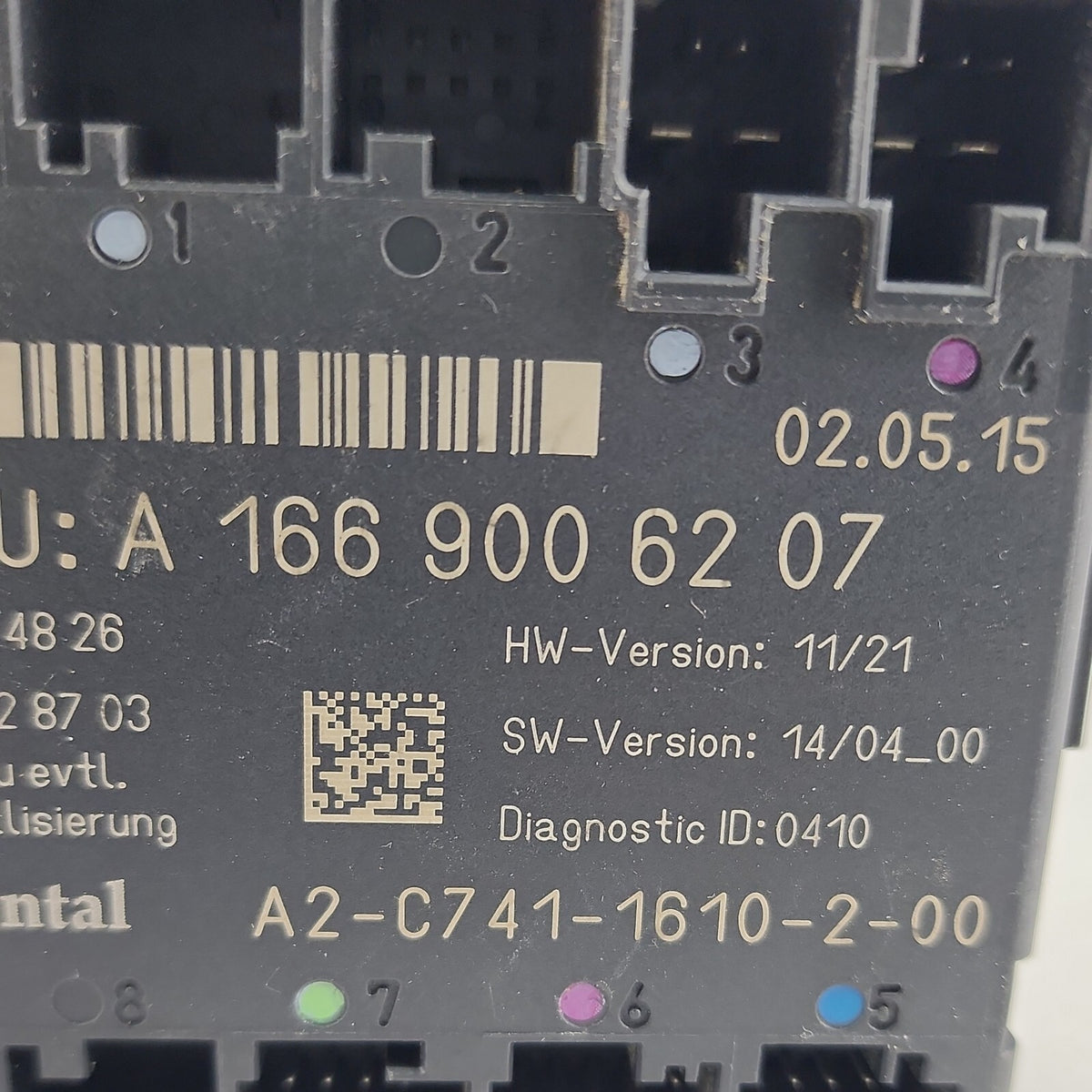16-19 Mercedes W166 GLE400 Rear Left Driver Side Door Control Module 1669006207