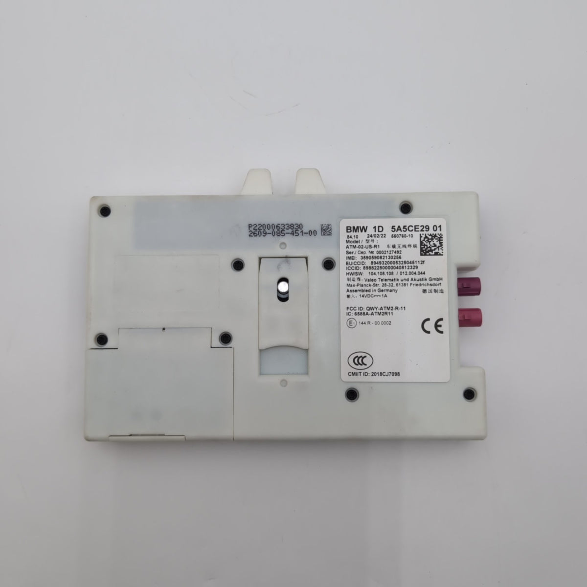 2019 - 2024 BMW G20 G26 G30 Antenna Telematic Control Module 5A5CE29