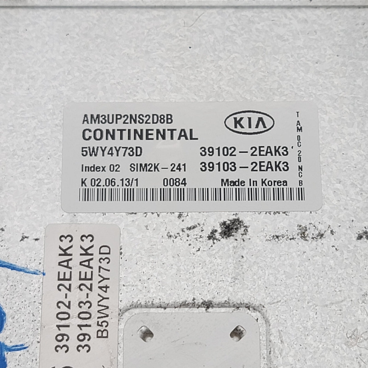 2013 2014 Kia Soul Engine Control Unit Module ECU 391022EAK3 OEM