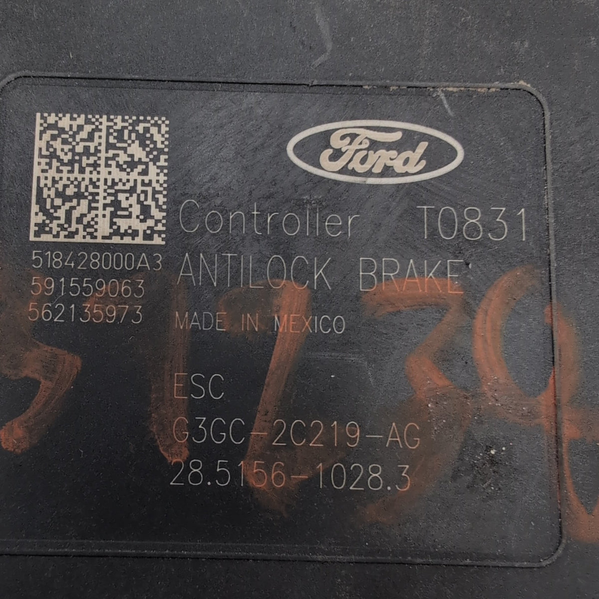 2017 - 2020 Lincoln Continental 3.7L ABS Anti Lock Brake Pump G3GC-2C405-AH