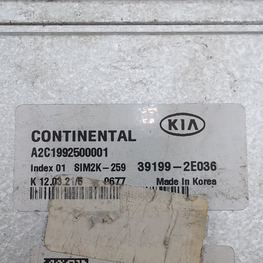 2019 2020 Kia Forte 2.0L Engine Computer Control Module ECU 39199-2E036