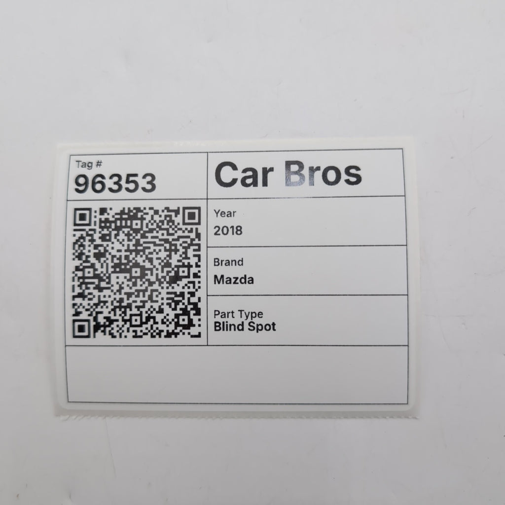 2017 2018 Mazda 3 Rear Blind Spot Monitor Radar Sensor BANE-67Y30-C