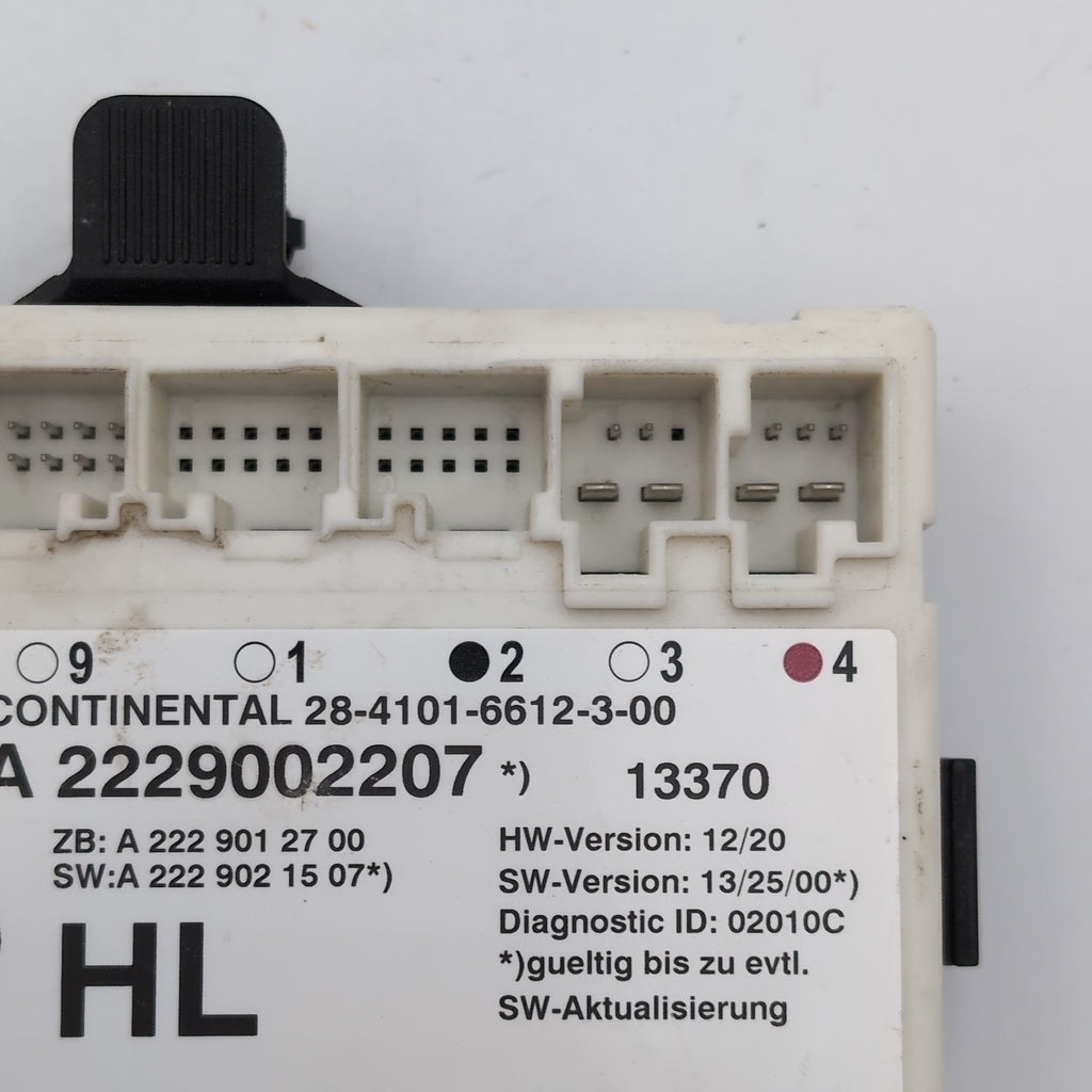 2014 Mercedes W222 S550 Rear Left Door Control Module OEM A2229002207