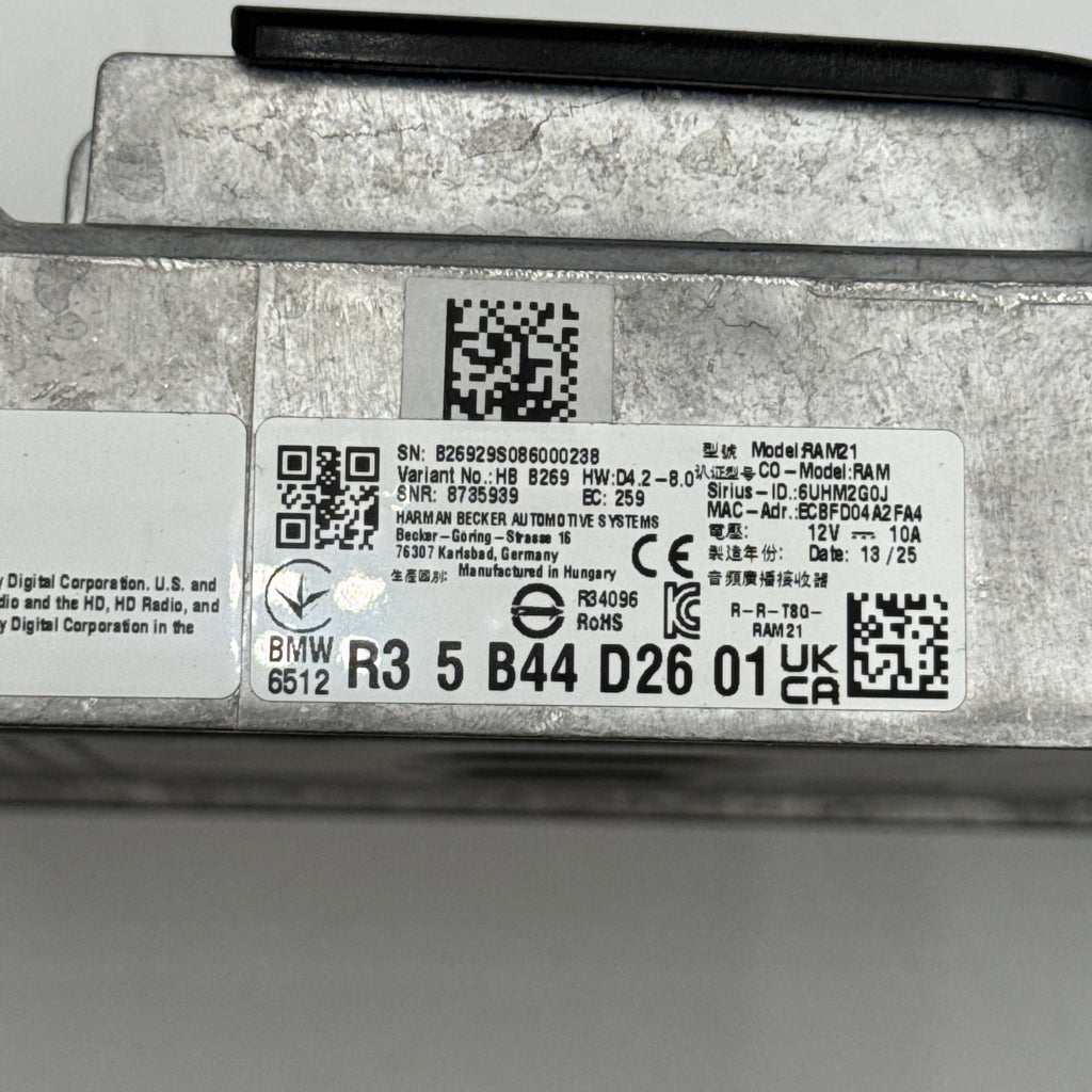 2024 2025 BMW X1 X2 Harman Becker Radio Audio Receiver Control Module 5B44D26