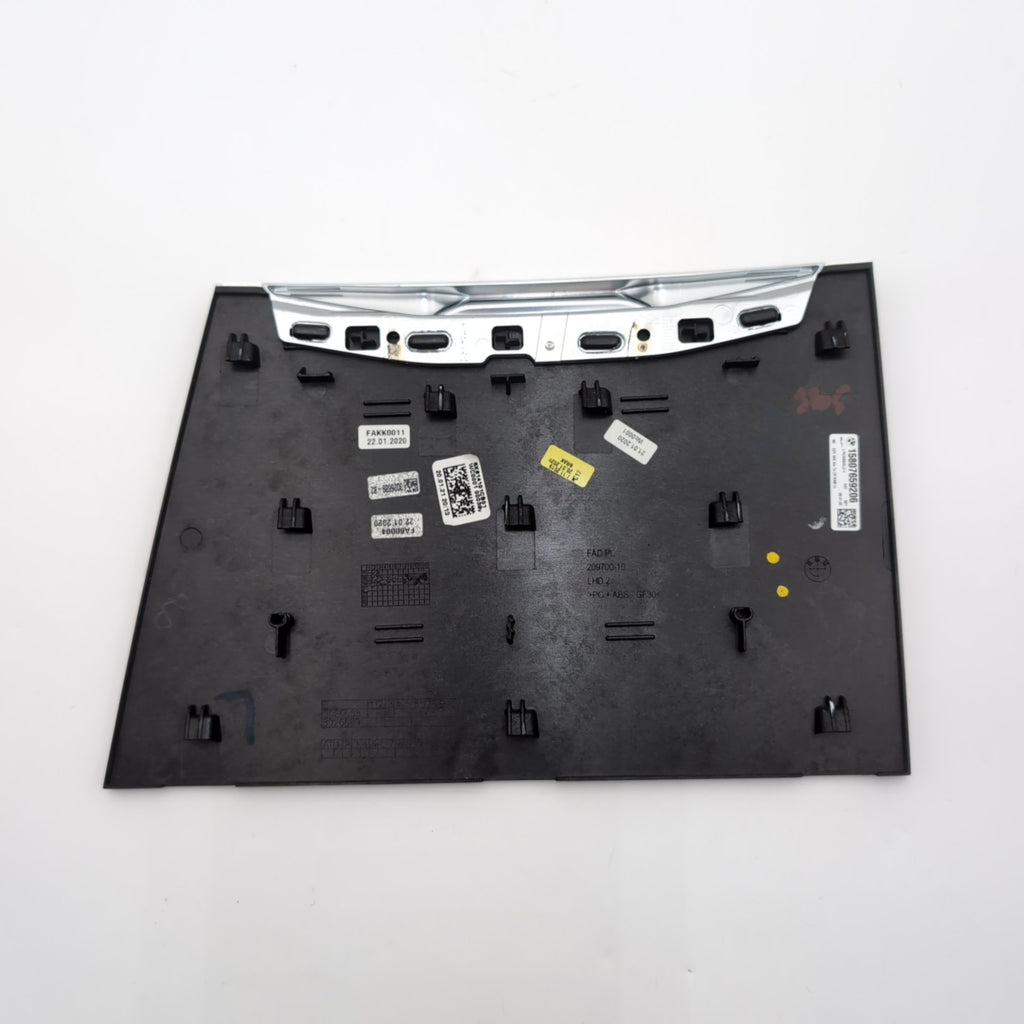 2019 - 2021 BMW 330i M340i G20 Center Storage Compartment Aluminum Tetragon Trim
