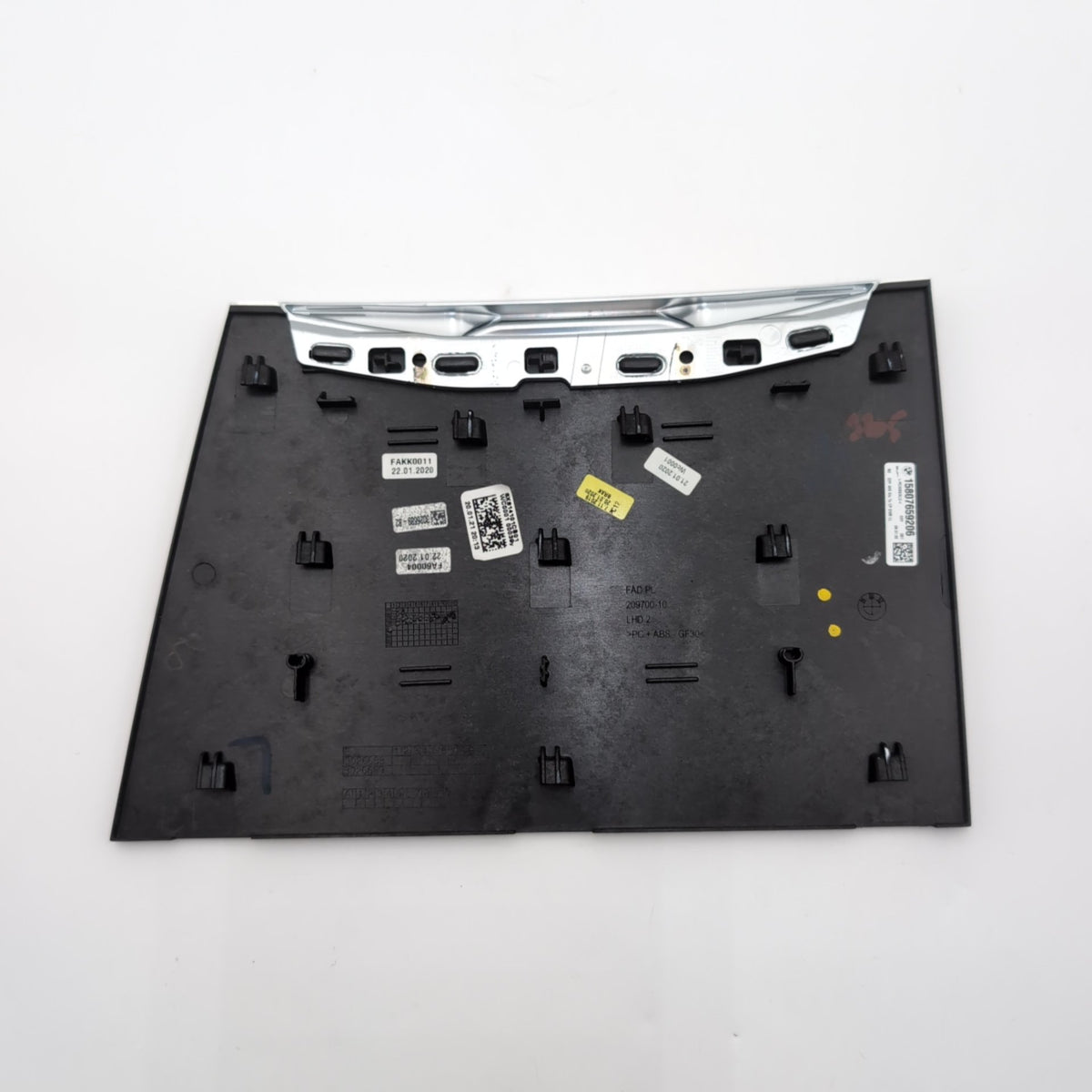 2019 - 2021 BMW 330i M340i G20 Center Storage Compartment Aluminum Tetragon Trim