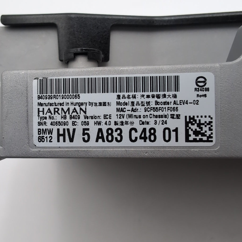 2022 2023 2024 2025 BMW 740i i7 iX Radio Amplifier Booster ALEV4 5A83C48
