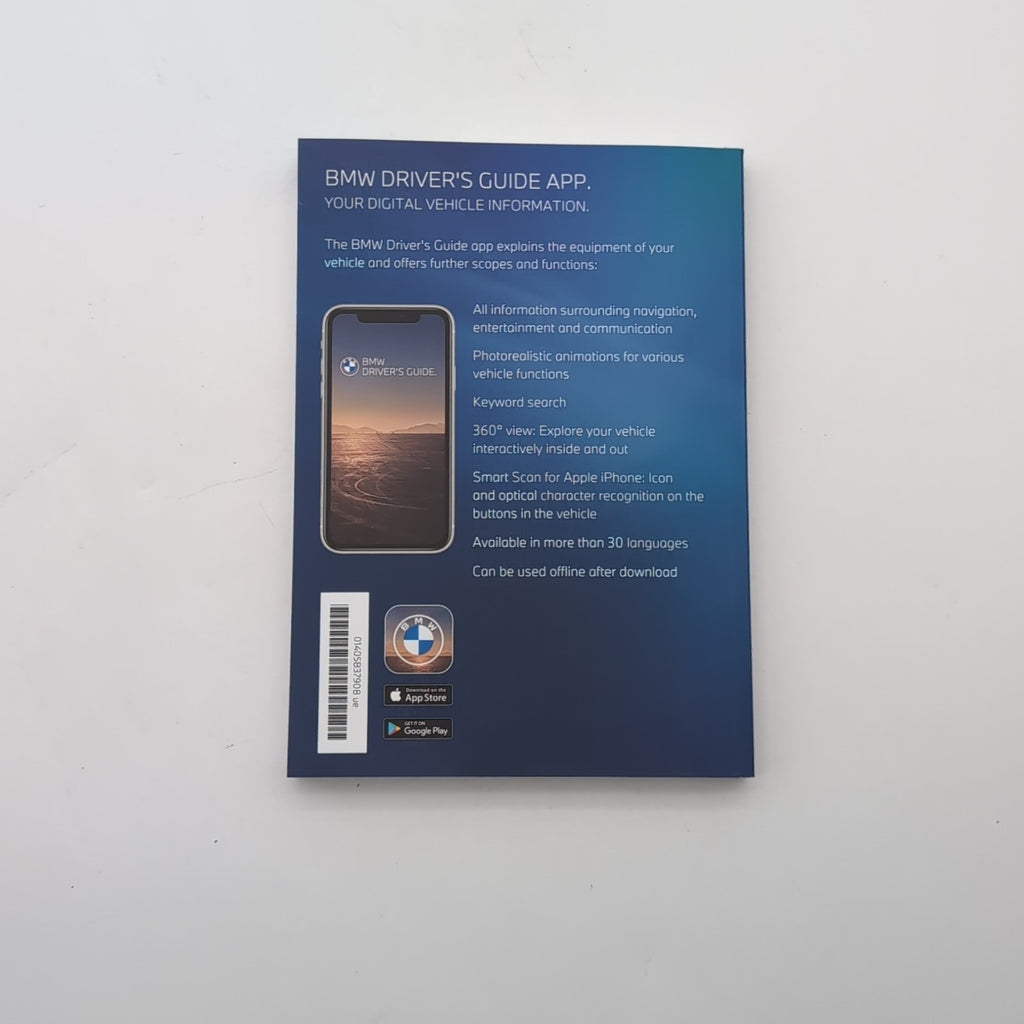 2024 BMW X1 Owner's Manual Handbook Set Kit with Case OEM 5B37908