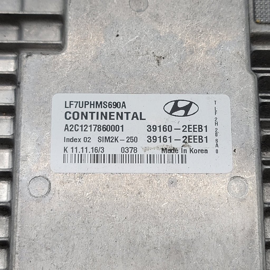 2016 2017 Hyundai Sonata Hybrid 2.0L ECM Engine Computer Module ECU 39160-2EEB0