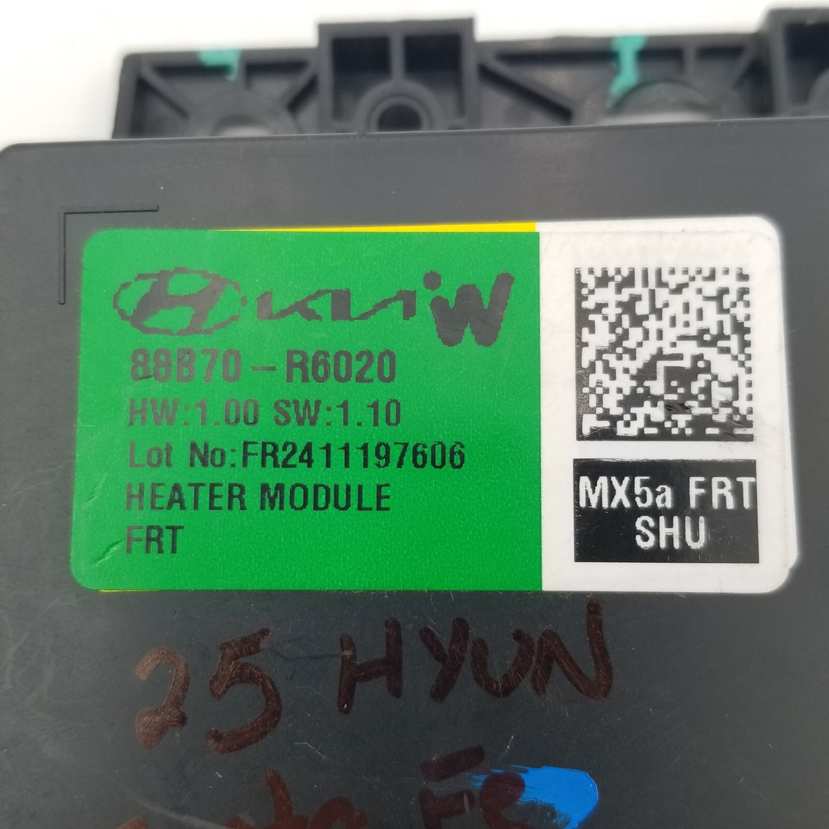 2024 - 2026 HYUNDAI SANTA FE FRONT RIGHT SEAT HEATER CONTROL MODULE 88B70-R6020