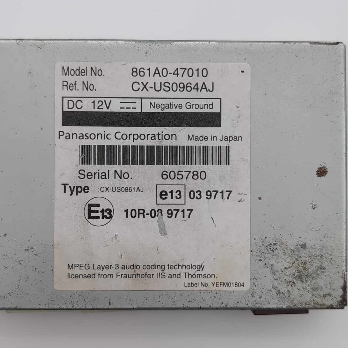 2010 2011 Fits Toyota Prius Multimedia Interface Control Module 861A047010