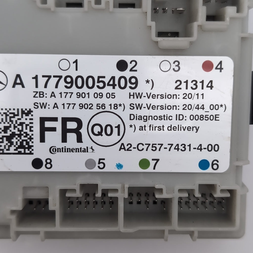 2019- 2022 MERCEDES A220 V177 FRONT RIGHT DOOR CONTROL MODULE OEM A1779005409
