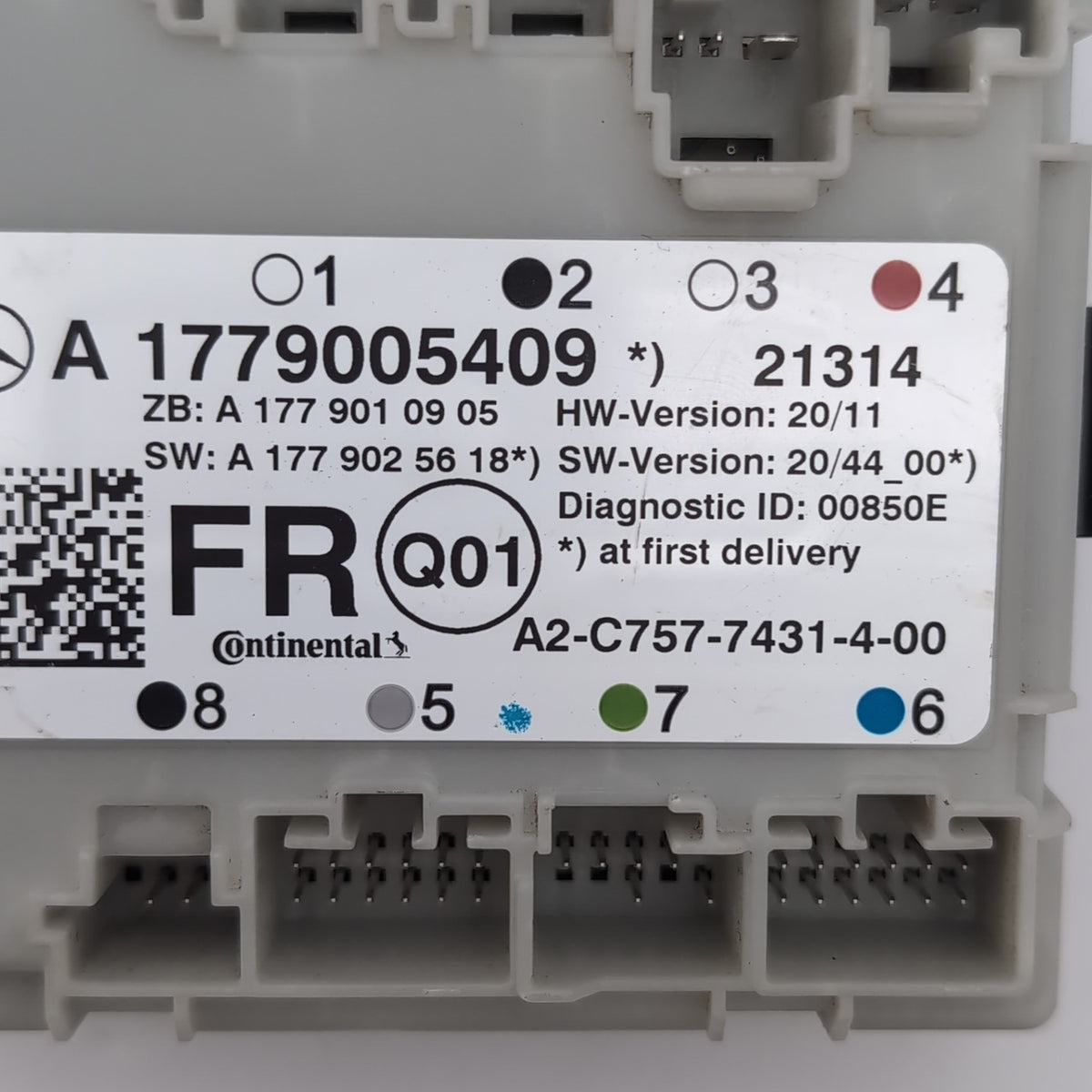 2019- 2022 MERCEDES A220 V177 FRONT RIGHT DOOR CONTROL MODULE OEM A1779005409
