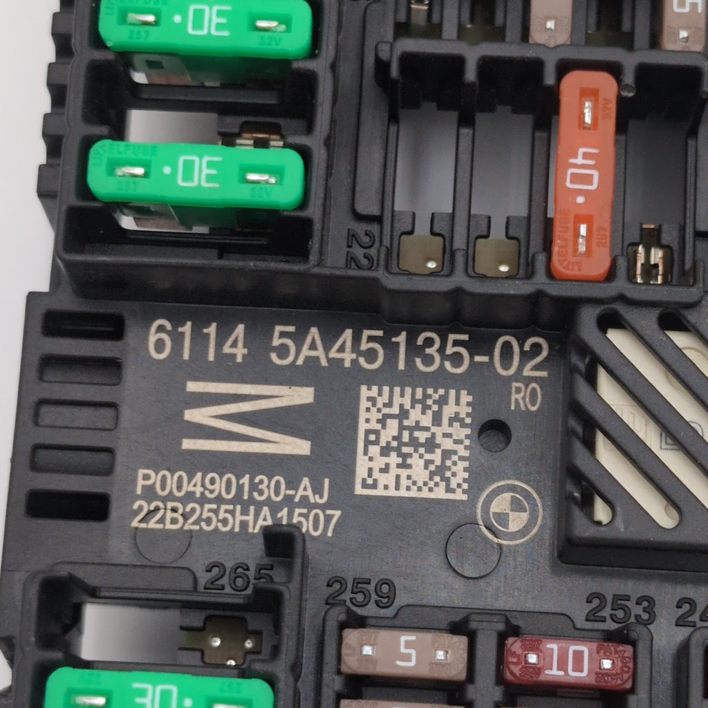 2022 2023 2024 BMW iX I20 Rear Power Distribution Fuse Box 5A45135
