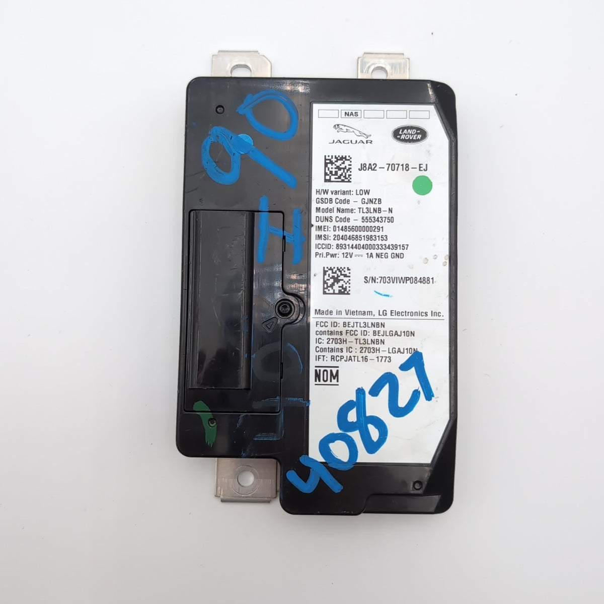 2017 2018 2019 2020 Jaguar F-Pace Telematics Computer Control Module Unit