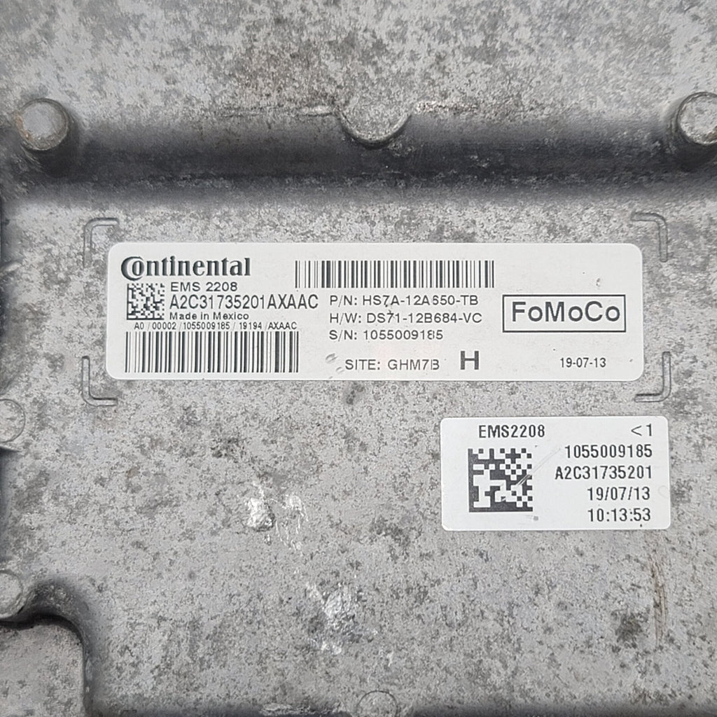 2017 - 2020 Ford Fusion Engine Computer Control Module ECU HS7A-12A650-TB