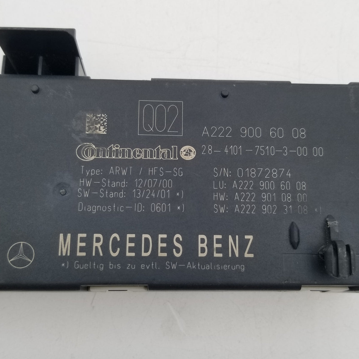 2014- 18 Mercedes W205 C300 S550 Trunk Lid Liftgate Tail Gate Control Module