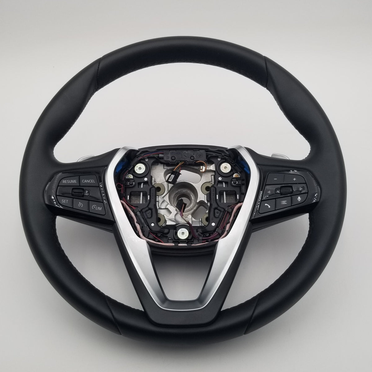 2021 2022 2023 BMW 540I STEERING WHEEL LIM GLOSS LEATHER BLACK