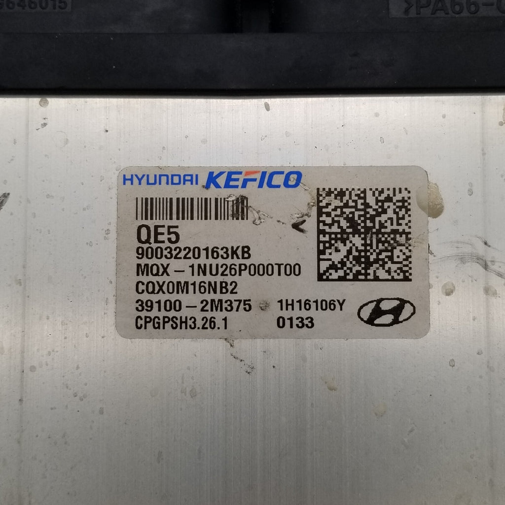 2021 HYUNDAI VENUE MAIN ECU 1.6 ENGINE COMPUTER CONTROL MODULE 391002M375