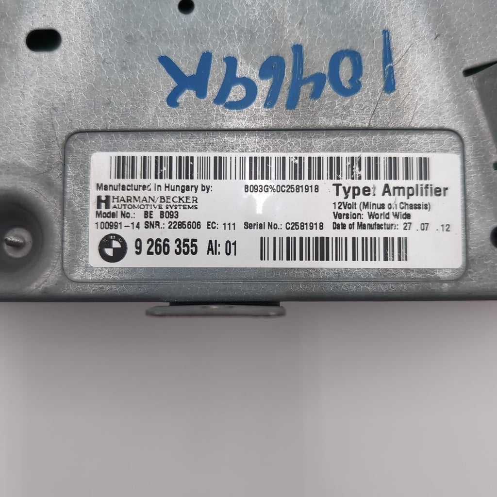 2011- 2016 BMW F10 528 535 550 Harman Becker Stereo Audio Amplifier Amp 9266355