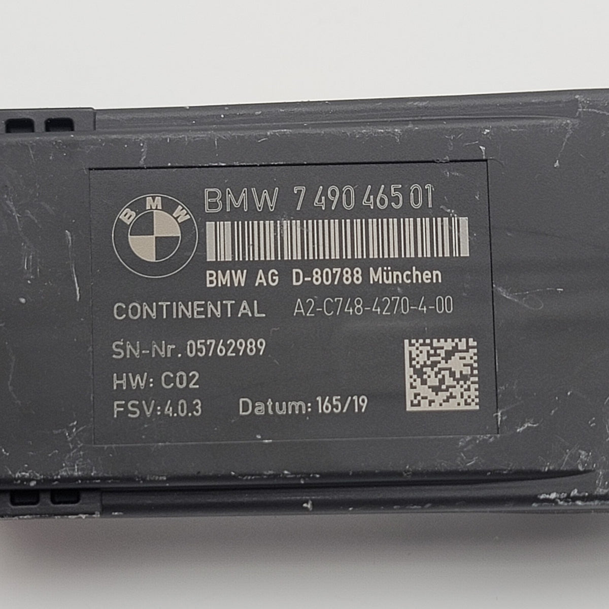 2019- 2024 BMW X5 G05 REAR LEFT DRIVER SEAT HEAT HEATED CONTROL MODULE 7490465