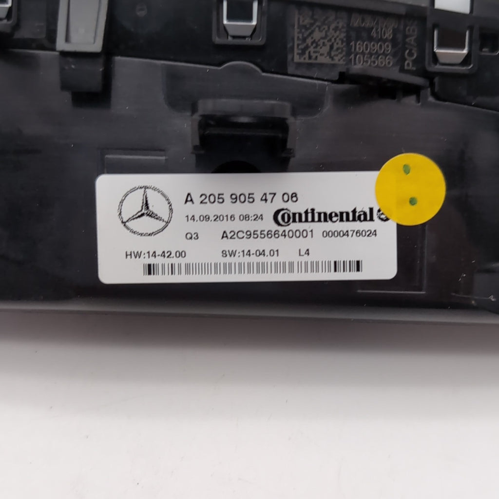 2015- 2019 Mercedes W205 C300 C43 AMG AC Heater Climate Control Switch