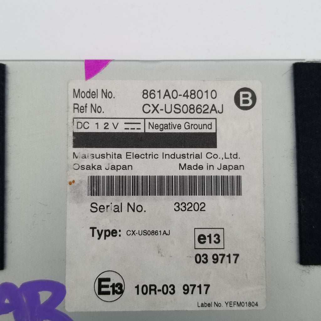 2010 2011 Lexus RX450h Multi Media Interface Control Module OEM 861A048010