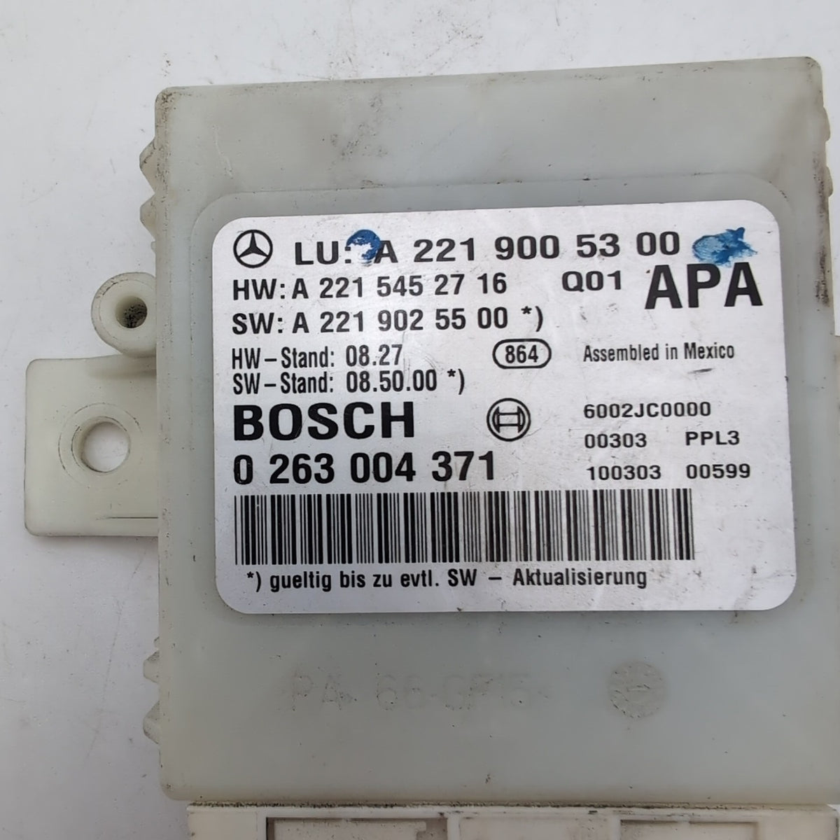 2010- 2013 Mercedes W221 S63 S550 Park Assist Parktronic Control Module OEM