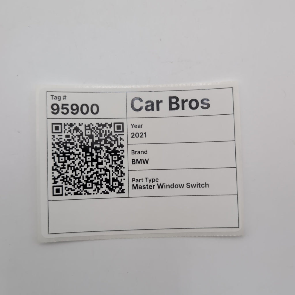 2014 - 2021 BMW i3 i3s I01 Front Left Driver Master Window Switch OEM 9362126